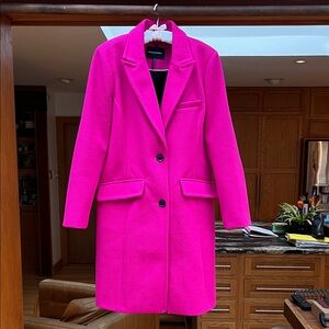 BCBGMaxAzria Vibrant Pink Blazer Coat